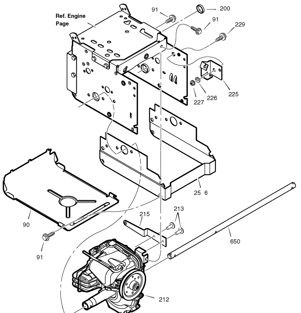 Hydro Drive Diagram and Parts List for 627859X43B 2004 Briggs and Stratton Snow Blower